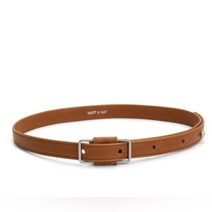 Matt & Nat Tan Thin Vegan Leather Belt